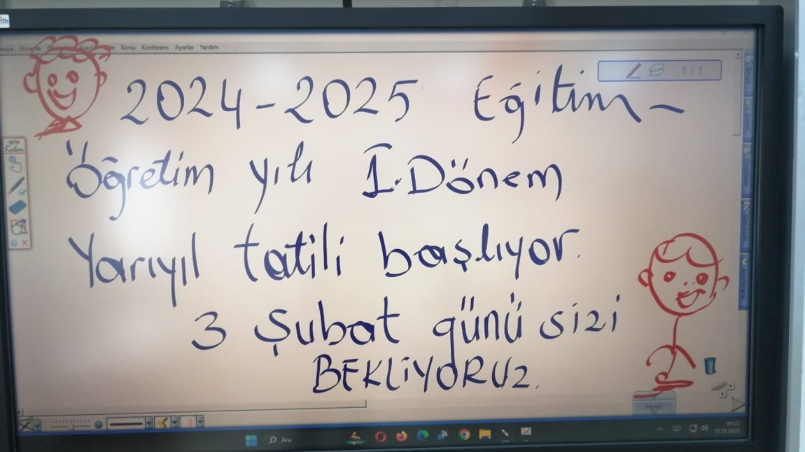 Yarıyıl Tatili Başladı. İYİ TATİLLER!!!